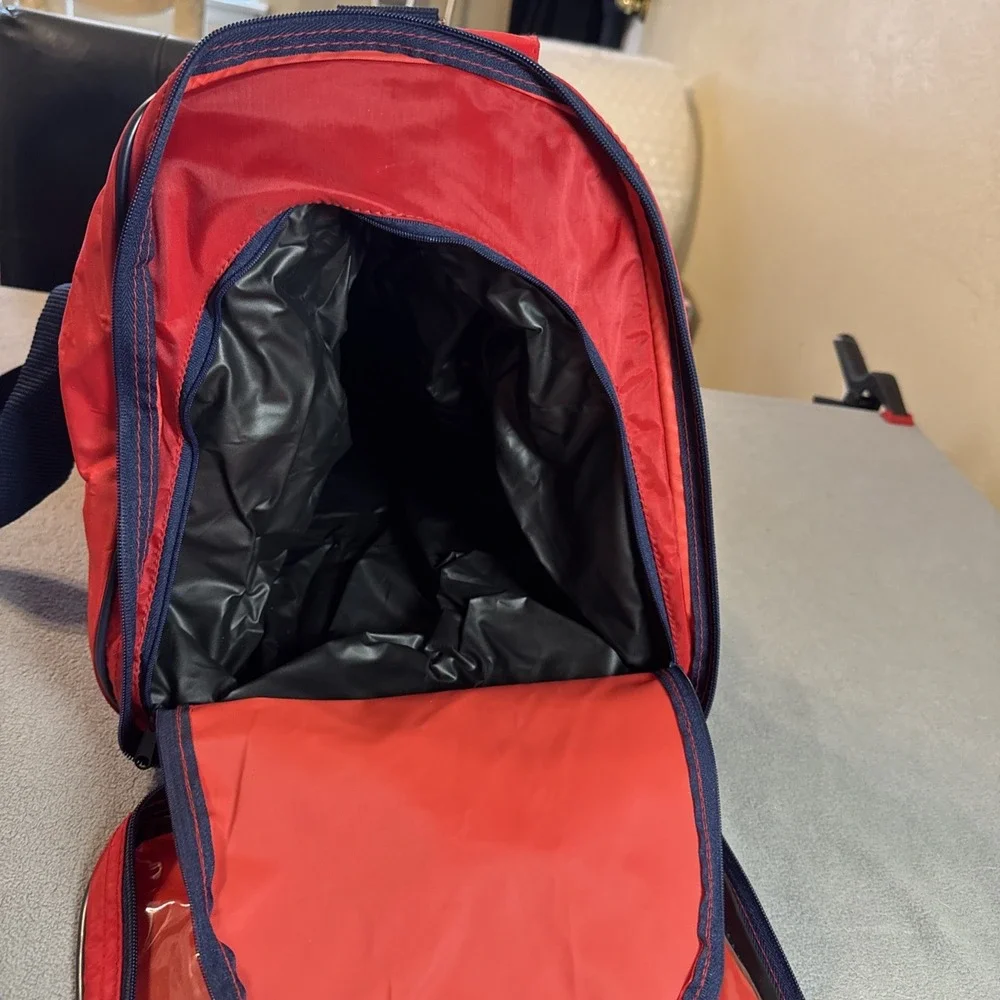 Vintage Retro 90's MacGregor Sport Duffle Bag Teal Red 24x12x11